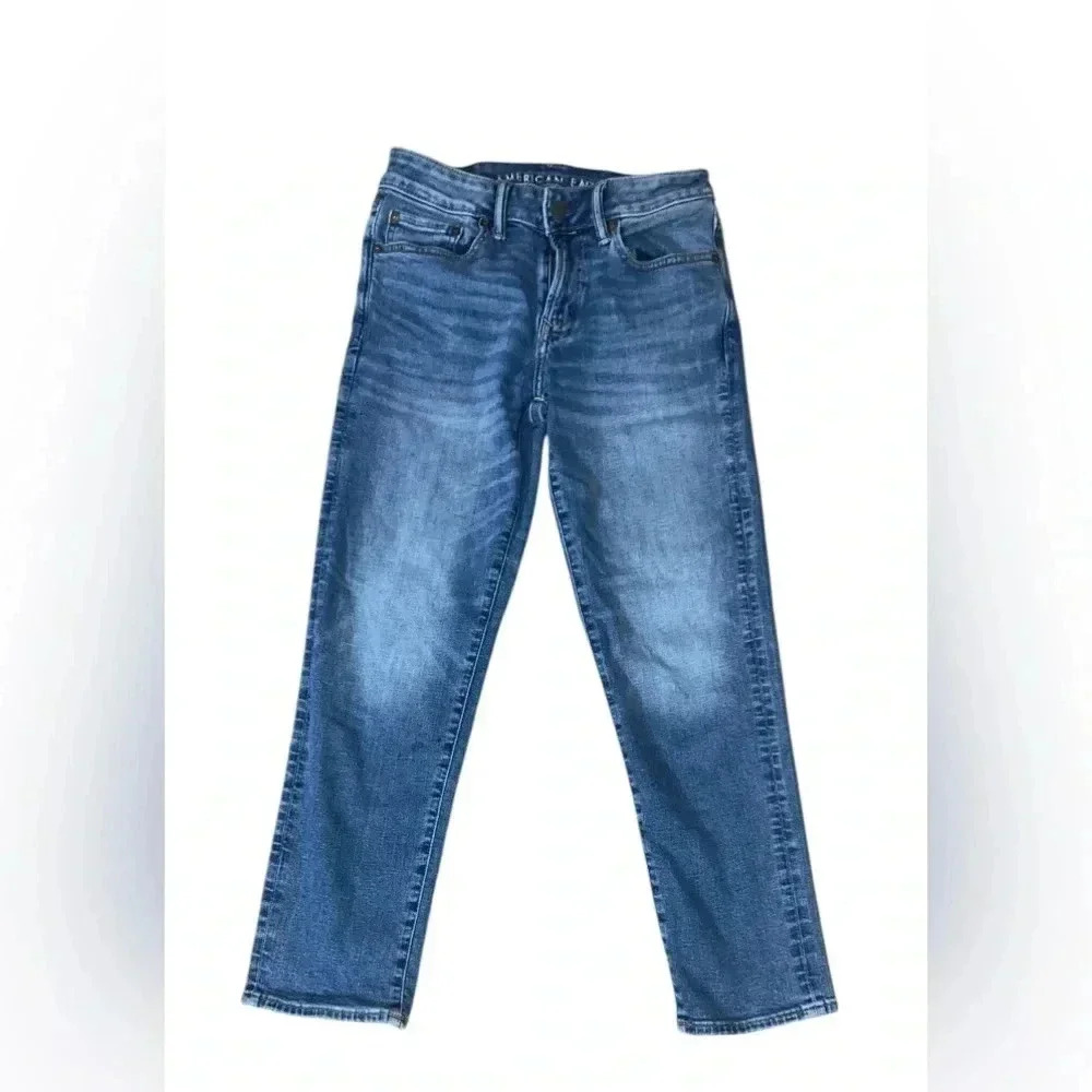 American Eagle 28x28 Men’s Slim Straight EUC  Airflex + Jeans